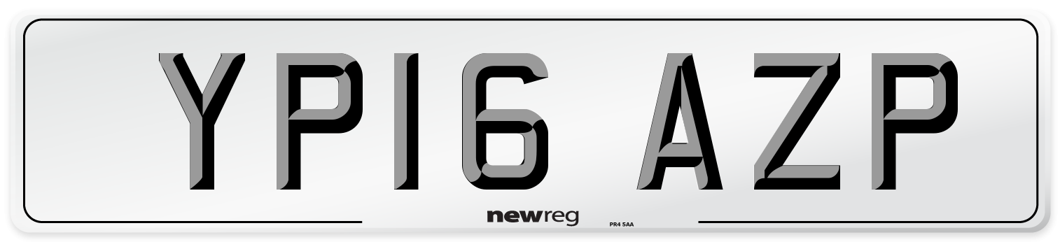 YP16 AZP Number Plate from New Reg